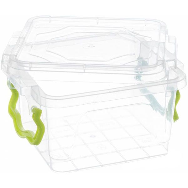 Контейнер для зберігання із кришкою Ал-Пластик №14 0,4 л (харчовий пластик) 65x105x120 мм (40520366)